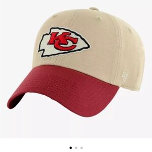 Tan and Red Women's Cap
